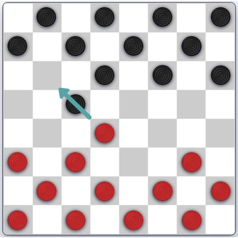 How to Play Checkers - Capturing Pieces