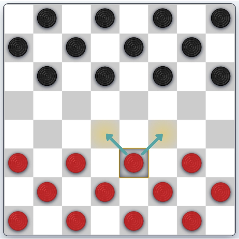 How to Play Checkers - Moving Pieces